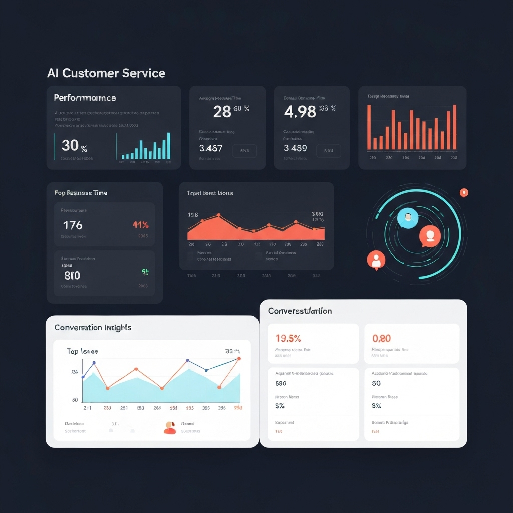 AI customer service analytics dashboard