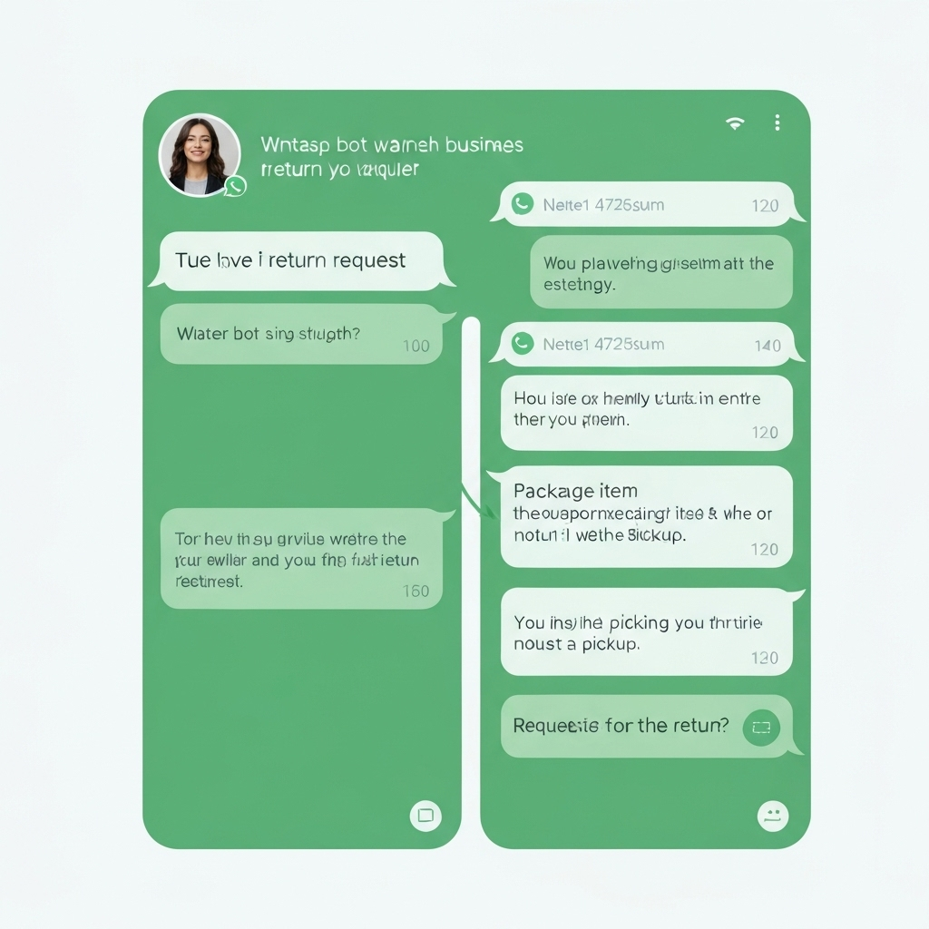 WhatsApp AI conversation handling customer query