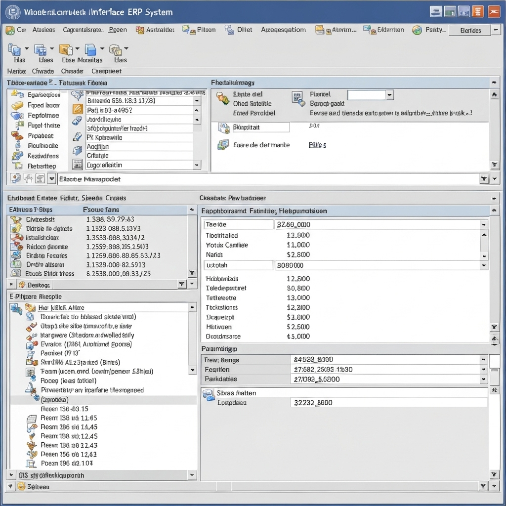 Legacy system dashboard - before transformation